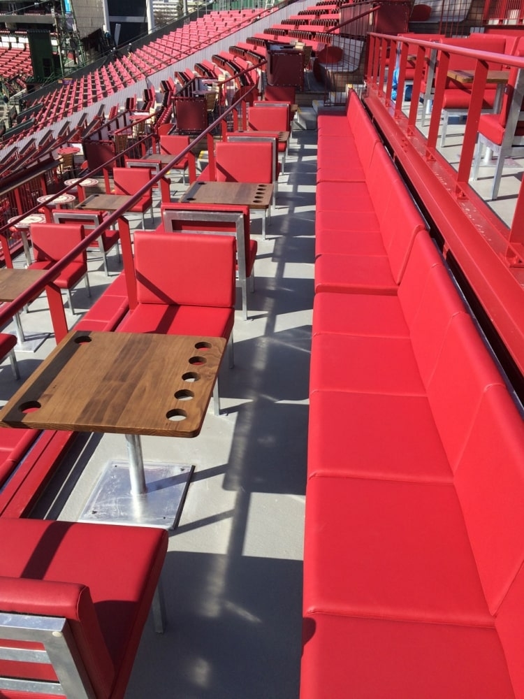 Rivestimento dei sedili dello stadio Rakuten