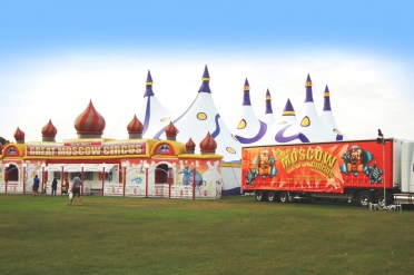 Circustent voor het Great Moscow Circus